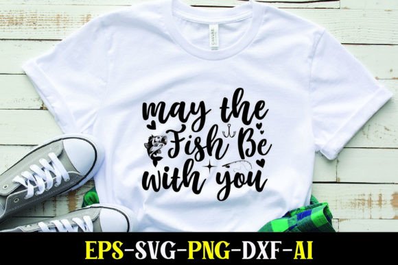 A Classic Design Asset for T-Shirt Graphics: May the Fish Be with You