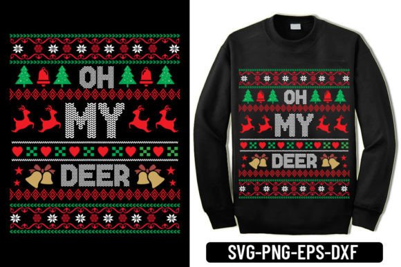 A Festive Ugly Sweater Graphic for Cute Holiday Designs