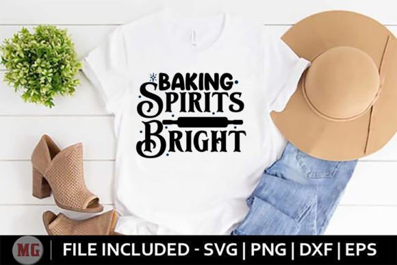 Baking Spirits Bright Graphics for T-Shirt & Craft Designs