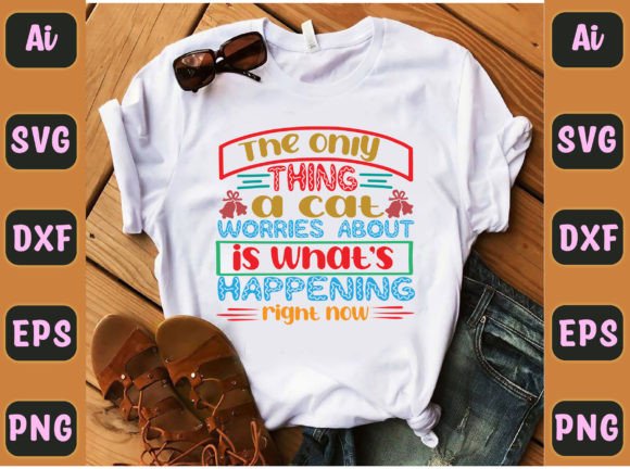 Cat-Centric Graphics for T-Shirt Designs & Local Branding
