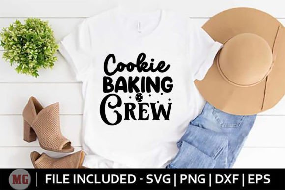 Cookie Baking Crew: Festive Graphics for T-Shirt Designs