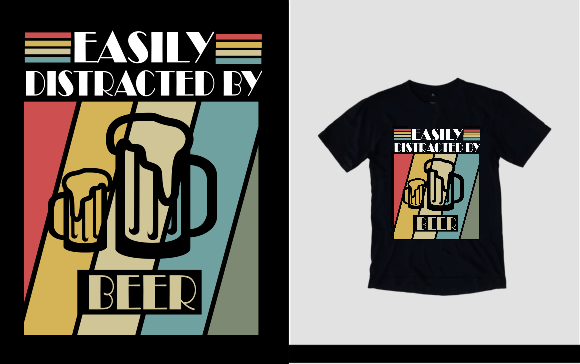 Evaluating Easily Distracted by Beer Graphics for T-Shirt Designs