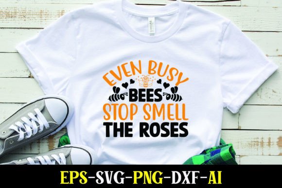 Even Busy Bees Stop Smell the Roses: A Flexible Graphic Design Asset