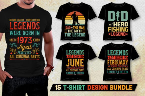 Legend T-Shirt Design Bundle: A Graphic Designer's Review for Real Client Work