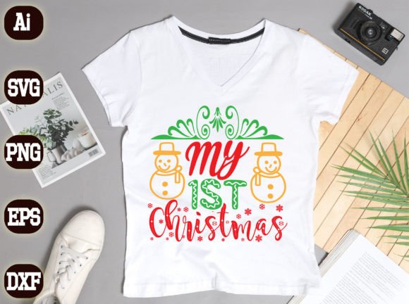 My 1st Christmas229: A Festive Graphic Design Asset for Content Creators
