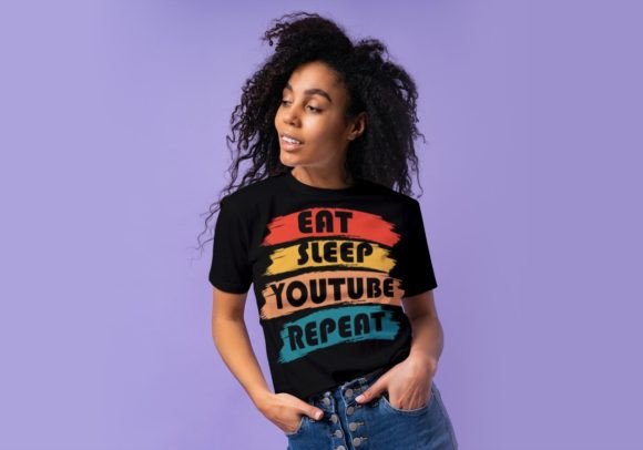 Using Retrosunset YouTube Graphics for T-Shirt Designs & Content